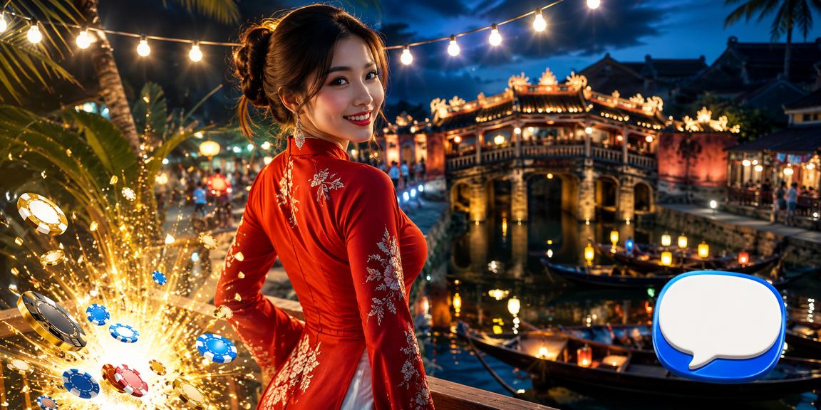 Không khí giải trí và sự kiện thể thao buổi tối tại phố cổ Hội An