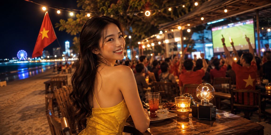 Người dùng tại Vũng Tàu thưởng thức cà phê buổi sáng và kiểm tra kết quả xổ số trên điện thoại